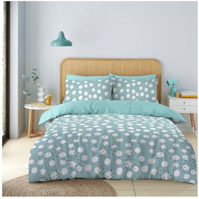 GC GAVENO CAVAILIA Polka Dot Double Duvet Set Microfiber Duvet Cover with Pillowcase Double Bedding Set (200x200 Cm) Soft Comforter Cover GC GAVENO CAVAILIA Polka Dot Double Duvet Set Microfiber Duvet Cover with Pillowcase Double Bedding Set (200x200 Cm) Soft Comforter Cover