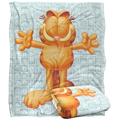 LOGOVISION Garfield Free Hugs Silky Touch Super Soft Throw Blanket 152 X 127 cm, White LOGOVISION Garfield Free Hugs Silky Touch Super Soft Throw Blanket 152 X 127 cm, White
