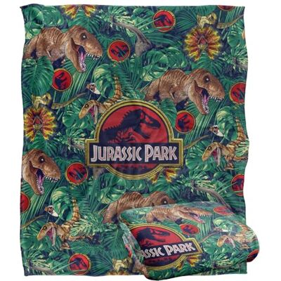Jurassic Park T-Rex Silky Touch Tropical Throw Blanket - Throw Blanket Jurassic Park T-Rex Silky Touch Tropical Throw Blanket - Throw Blanket
