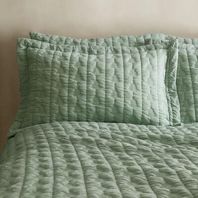Pineapple Elephant Tamba Leaf Pinsonic Quilted Oxford Pillowcase Pair Green Pineapple Elephant Tamba Leaf Pinsonic Quilted Oxford Pillowcase Pair Green
