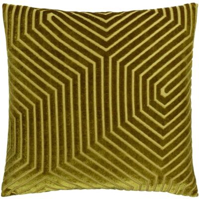Paoletti Evoke Velvet Feather Filled Cushion – Luxurious Chevron Pattern Decorative Square Pillow With Filling (Olive 45x45cm) Paoletti Evoke Velvet Feather Filled Cushion – Luxurious Chevron Pattern Decorative Square Pillow With Filling (Olive 45x45cm)