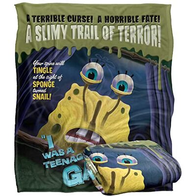 LOGOVISION Spongebob Teenage Gary Silky Touch Super Soft Throw Blanket 152 X 127 Cm LOGOVISION Spongebob Teenage Gary Silky Touch Super Soft Throw Blanket 152 X 127 Cm