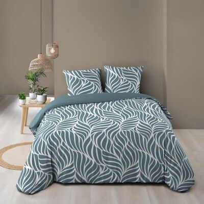 Douceur d'Intérieur , 3-Piece Bed Linen Set (240 x 220 cm) Morgane Blue, 100% Cotton Douceur d'Intérieur , 3-Piece Bed Linen Set (240 x 220 cm) Morgane Blue, 100% Cotton