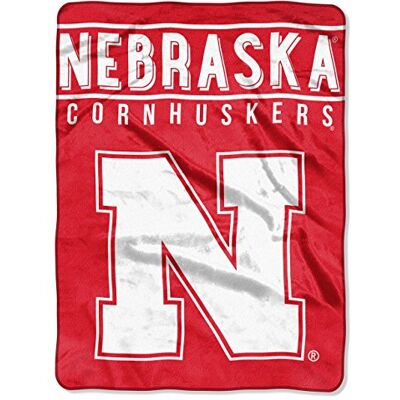 Northwest NCAA Nebraska Cornhuskers Unisex-Adult Raschel Throw Blanket, 60" x 80", Basic Northwest NCAA Nebraska Cornhuskers Unisex-Adult Raschel Throw Blanket, 60" x 80", Basic