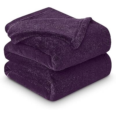 GC GAVENO CAVAILIA Gaveno Cavailia Super Soft Faux Fur Fleece Plain Throw Blanket, Aubergine, Double, 150 x 200 cm GC GAVENO CAVAILIA Gaveno Cavailia Super Soft Faux Fur Fleece Plain Throw Blanket, Aubergine, Double, 150 x 200 cm