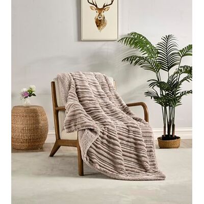 Miracle Home . Fleece Blanket Reversible Microfiber Zircon Velvet Flannel and Sherpa 280GSM-180GSM, Soft, Warm and Lightweight, Machine Washable, 130 X 160 Beige Miracle Home . Fleece Blanket Reversible Microfiber Zircon Velvet Flannel and Sherpa 280GSM-180GSM, Soft, Warm and Lightweight, Machine Washable, 130 X 160 Beige