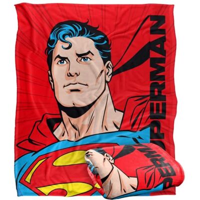 LOGOVISION SUPERMAN Blanket, 152 x 127 cm Super Cape Vertical Text Silky Touch Super Soft Throw Blanket LOGOVISION SUPERMAN Blanket, 152 x 127 cm Super Cape Vertical Text Silky Touch Super Soft Throw Blanket