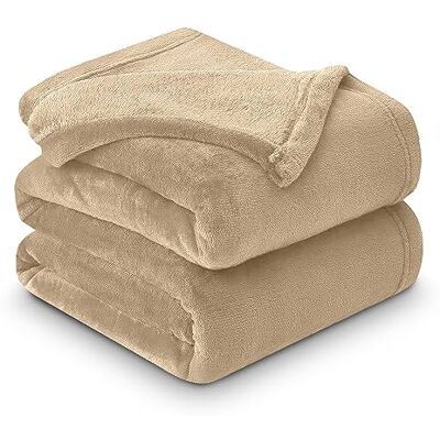 GC GAVENO CAVAILIA Gaveno Cavailia Super Soft Faux Fur Fleece Plain Throw Blanket, Biscuit, King, 200 x 240 cm GC GAVENO CAVAILIA Gaveno Cavailia Super Soft Faux Fur Fleece Plain Throw Blanket, Biscuit, King, 200 x 240 cm