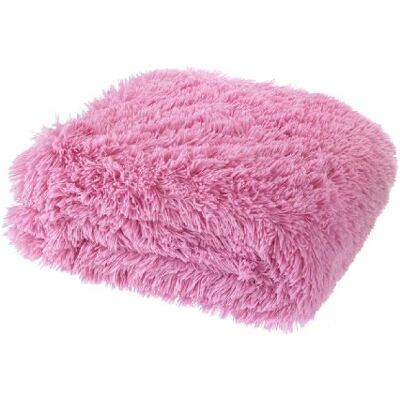 Catherine Lansfield Cuddly Deep Pile 150x200cm Blanket Throw Candy Pink Catherine Lansfield Cuddly Deep Pile 150x200cm Blanket Throw Candy Pink