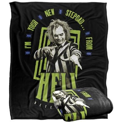 LOGOVISION BEETLEJUICE 2 (2024) Blanket, 152 x 127 cm Stepdad from Hell Silky Touch Super Soft Throw Blanket LOGOVISION BEETLEJUICE 2 (2024) Blanket, 152 x 127 cm Stepdad from Hell Silky Touch Super Soft Throw Blanket