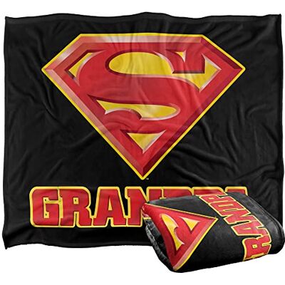 LOGOVISION SUPERMAN Super Grandpa Officially Licensed Silky Touch Super Soft Throw Blanket 152 x 127 cm LOGOVISION SUPERMAN Super Grandpa Officially Licensed Silky Touch Super Soft Throw Blanket 152 x 127 cm