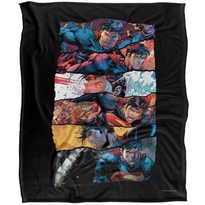 DC Comics Superman Torn Collage Silky Touch Super Soft Throw Blanket 152 X 127 Cm DC Comics Superman Torn Collage Silky Touch Super Soft Throw Blanket 152 X 127 Cm