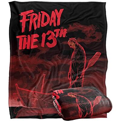 LOGOVISION FRIDAY THE 13TH Blanket, 152 x 127 cm, Bloody Boat, Silky Touch Super Soft Throw Blanket LOGOVISION FRIDAY THE 13TH Blanket, 152 x 127 cm, Bloody Boat, Silky Touch Super Soft Throw Blanket
