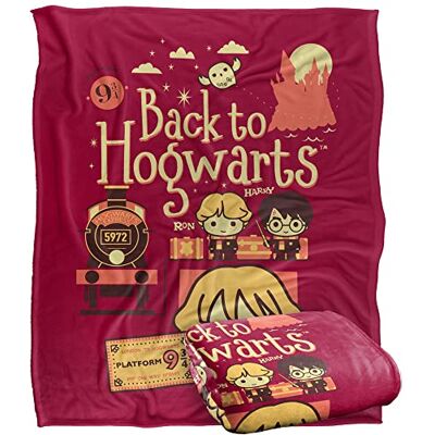 LOGOVISION HARRY POTTER Back to Hogwarts Platform 9 3 4 Chibis Officially Licensed Silky Touch Super Soft Throw Blanket 152 x 127 cm LOGOVISION HARRY POTTER Back to Hogwarts Platform 9 3 4 Chibis Officially Licensed Silky Touch Super Soft Throw Blanket 152 x 127 cm
