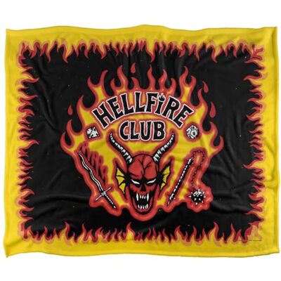 Stranger Things Hellfire Club Logo Flames Silky Touch Super Soft Throw Blanket 152 X 127 Cm Stranger Things Hellfire Club Logo Flames Silky Touch Super Soft Throw Blanket 152 X 127 Cm
