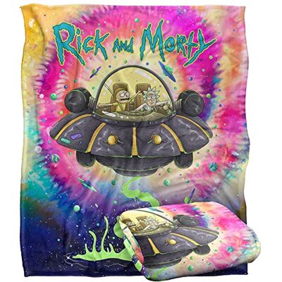 LOGOVISION RICK AND MORTY Blanket, 152 x 127 cm Spacial Breakthrough Silky Touch Super Soft Throw Blanket LOGOVISION RICK AND MORTY Blanket, 152 x 127 cm Spacial Breakthrough Silky Touch Super Soft Throw Blanket