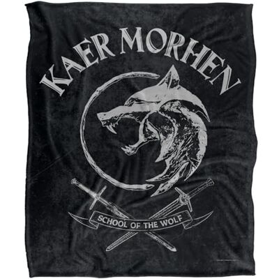The Witcher Kaer Morhen Silky Touch Super Soft Throw Blanket 152 X 127 Cm, White The Witcher Kaer Morhen Silky Touch Super Soft Throw Blanket 152 X 127 Cm, White