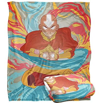 LOGOVISION Avatar The Last Airbender Aang Silky Touch Super Soft Throw Blanket 152 X 127 cm, White LOGOVISION Avatar The Last Airbender Aang Silky Touch Super Soft Throw Blanket 152 X 127 cm, White