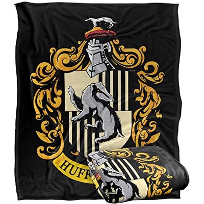 LOGOVISION HARRY POTTER Hufflepuff Crest Officially Licensed Silky Touch Super Soft Throw Blanket 152 x 127 cm LOGOVISION HARRY POTTER Hufflepuff Crest Officially Licensed Silky Touch Super Soft Throw Blanket 152 x 127 cm