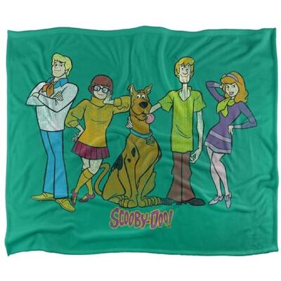 Scooby-Doo! Scooby Doo! Gang Silky Touch Super Soft Throw Blanket 152 X 127 cm, White Scooby-Doo! Scooby Doo! Gang Silky Touch Super Soft Throw Blanket 152 X 127 cm, White