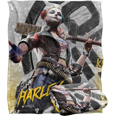 LOGOVISION Suicide Squad:Kill The Justice League Blanket, 152 x 127 cm Harely Silk Touch Blanket LOGOVISION Suicide Squad:Kill The Justice League Blanket, 152 x 127 cm Harely Silk Touch Blanket
