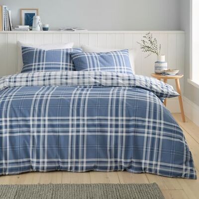 Catherine Lansfield Kelso Check Reversible Duvet Cover Set - Duvet Cover Set Catherine Lansfield Kelso Check Reversible Duvet Cover Set - Duvet Cover Set