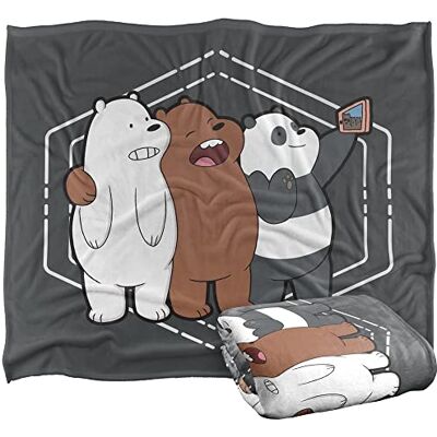 LOGOVISION We Bare Bears Selfie Silky Touch Super Soft Throw Blanket 152 X 127 Cm LOGOVISION We Bare Bears Selfie Silky Touch Super Soft Throw Blanket 152 X 127 Cm