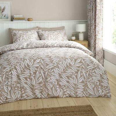 Catherine Lansfield Sorrel Leaf Reversible Duvet Cover Bedding Set - Bedding Set Catherine Lansfield Sorrel Leaf Reversible Duvet Cover Bedding Set - Bedding Set