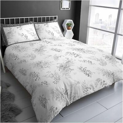 GC GAVENO CAVAILIA Double Bedding Set, Poly Cotton Duvet Cover (200x200 cm), Breathable Bed Cover Set, Reversible Leaf Comforter Cover, Washable GC GAVENO CAVAILIA Double Bedding Set, Poly Cotton Duvet Cover (200x200 cm), Breathable Bed Cover Set, Reversible Leaf Comforter Cover, Washable