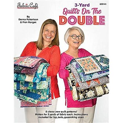 Fabric Cafe Fiber Cafe 3-Yard Quilts on The Double Pattern, Brown Fabric Cafe Fiber Cafe 3-Yard Quilts on The Double Pattern, Brown