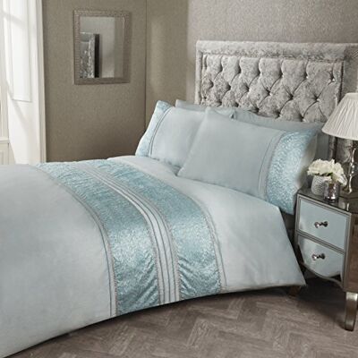 Rapport Home Rapport Aurora Duvet Set, Superking, Polyester-Cotton, Duck Egg, Super-King Rapport Home Rapport Aurora Duvet Set, Superking, Polyester-Cotton, Duck Egg, Super-King