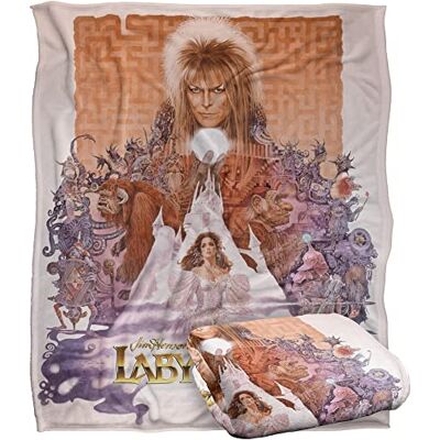 LOGOVISION Labyrinth Maze Montage Poster Silky Touch Super Soft Throw Blanket 152 X 127 cm, White LOGOVISION Labyrinth Maze Montage Poster Silky Touch Super Soft Throw Blanket 152 X 127 cm, White