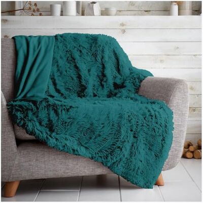 GC GAVENO CAVAILIA Super Soft Hugg and Snugg Teddy Fleece Sofa Bed Blanket, Easy Care Fluffy Cosy Warm Settee Throw, Teal, 150x200 Cm,662853 GC GAVENO CAVAILIA Super Soft Hugg and Snugg Teddy Fleece Sofa Bed Blanket, Easy Care Fluffy Cosy Warm Settee Throw, Teal, 150x200 Cm,662853