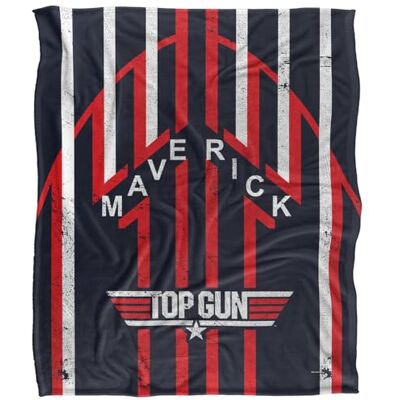Top Gun Maverick Silky Touch Super Soft Throw Blanket 152 X 127 cm, White Top Gun Maverick Silky Touch Super Soft Throw Blanket 152 X 127 cm, White