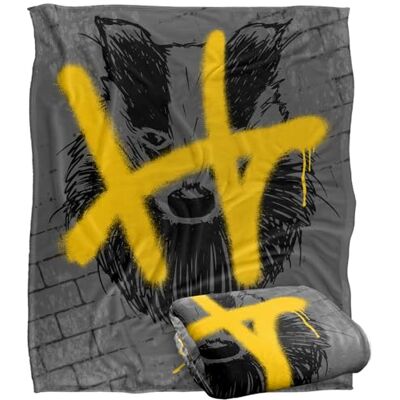 LOGOVISION HARRY POTTER Blanket, 152 x 127 cm Hufflepuff Graffiti Silky Touch Super Soft Throw Blanket LOGOVISION HARRY POTTER Blanket, 152 x 127 cm Hufflepuff Graffiti Silky Touch Super Soft Throw Blanket