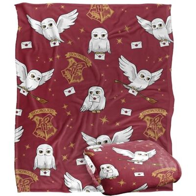 LOGOVISION Harry Potter Blanket, 152 x 127 cm Hedwig AOP Silky Touch Super Soft Throw Blanket LOGOVISION Harry Potter Blanket, 152 x 127 cm Hedwig AOP Silky Touch Super Soft Throw Blanket