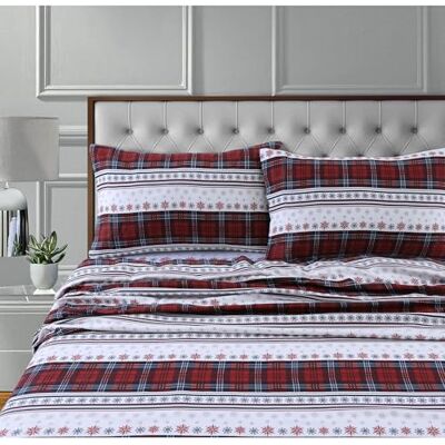 Tribeca Living Deep Pocket Sheet Set, Comfy Stripe, Full Tribeca Living Deep Pocket Sheet Set, Comfy Stripe, Full