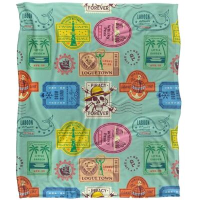 One Piece Grand Line Travel Stamps Silky Touch Super Soft Throw Blanket 152 X 127 Cm One Piece Grand Line Travel Stamps Silky Touch Super Soft Throw Blanket 152 X 127 Cm