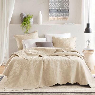 Madison Park Lightweight Coverlet Bedspread Bedding, Shams, Polyester Blend, Medallion Cream, King/Cal King(104"x94") Madison Park Lightweight Coverlet Bedspread Bedding, Shams, Polyester Blend, Medallion Cream, King/Cal King(104"x94")