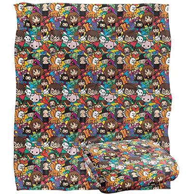LOGOVISION HARRY POTTER Hero Chibi Collage Officially Licensed Silky Touch Super Soft Throw Blanket 152 x 127 cm LOGOVISION HARRY POTTER Hero Chibi Collage Officially Licensed Silky Touch Super Soft Throw Blanket 152 x 127 cm