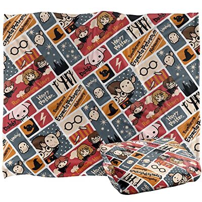 LOGOVISION HARRY POTTER Cute Chibi Pattern Officially Licensed Silky Touch Super Soft Throw Blanket 152 x 127 cm LOGOVISION HARRY POTTER Cute Chibi Pattern Officially Licensed Silky Touch Super Soft Throw Blanket 152 x 127 cm