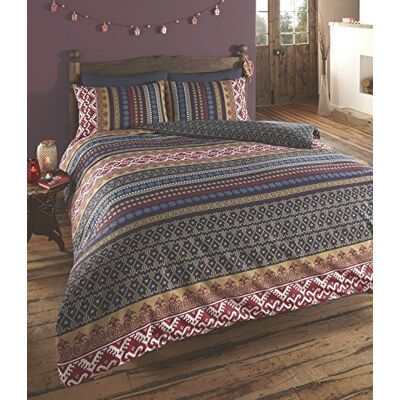 Homespace Direct - Orkney - Indian Ethnic Print - Duvet Cover Homespace Direct - Orkney - Indian Ethnic Print - Duvet Cover