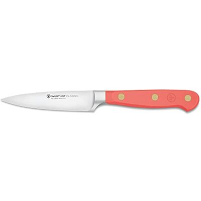 WUSTHOF Classic Colour Coral Peach 9Cm Paring Knife - Kitchen Tool WUSTHOF Classic Colour Coral Peach 9Cm Paring Knife - Kitchen Tool