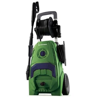 Yard Force EW U15 2000W High Pressure Washer – 150 Bar Powerful Jet Clean, 450 L/H Flow, Telescopic Handle & Wheels, On‑Board Storage, Hose Reel & Complete Accessory Kit for Car, Patio & Driveway Yard Force EW U15 2000W High Pressure Washer – 150 Bar Powerful Jet Clean, 450 L/H Flow, Telescopic Handle & Wheels, On‑Board Storage, Hose Reel & Complete Accessory Kit for Car, Patio & Driveway
