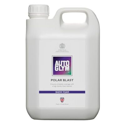AutoGlym Polar Blast, Concentrate Thick Snow Foam, 2.5L Up to 15L Thick Foam Pre Wash Cleaner, pH Neutral Snow foam for Cars, Safe on All Paintwork, Pressure Washer Foam Lance AutoGlym Polar Blast, Concentrate Thick Snow Foam, 2.5L Up to 15L Thick Foam Pre Wash Cleaner, pH Neutral Snow foam for Cars, Safe on All Paintwork, Pressure Washer Foam Lance