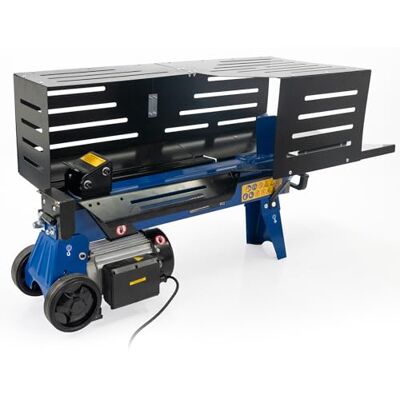 Hyundai 7 Tonne Horizontal Electric Log Splitter with Hydraulic Ram & Steel Safety Cage, 250mm Split Capacity – Powerful Electric Wood Splitter for Logs & Firewood Hyundai 7 Tonne Horizontal Electric Log Splitter with Hydraulic Ram & Steel Safety Cage, 250mm Split Capacity – Powerful Electric Wood Splitter for Logs & Firewood