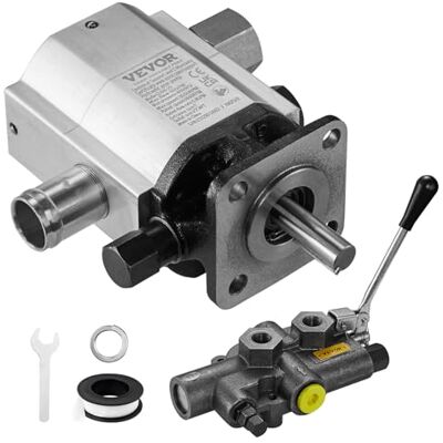 VEVOR Hydraulic Wood Log Splitter Pump Kit, 16 GPM, 2 Stage 4000 PSI Aluminum Hydraulic Gear Pump, with Valve 1'' Inlet 1/2'' NPT Outlet 3600 RPM, for Small Engine Mounting Log Splitters VEVOR Hydraulic Wood Log Splitter Pump Kit, 16 GPM, 2 Stage 4000 PSI Aluminum Hydraulic Gear Pump, with Valve 1'' Inlet 1/2'' NPT Outlet 3600 RPM, for Small Engine Mounting Log Splitters