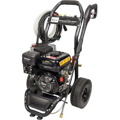 SIP TEMPEST CW-P 225AX Petrol Pressure Washer 7hp 225 Bar 540L/hr Pneumatic No Mains Water or Power, Pneumatic Tyres, 1.9L Detergent Tank, Valeting Agriculture Haulage, 112dB(A) Sound Power, 31.5kg SIP TEMPEST CW-P 225AX Petrol Pressure Washer 7hp 225 Bar 540L/hr Pneumatic No Mains Water or Power, Pneumatic Tyres, 1.9L Detergent Tank, Valeting Agriculture Haulage, 112dB(A) Sound Power, 31.5kg