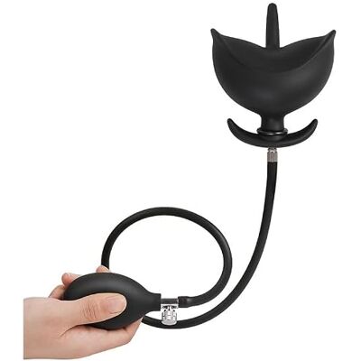 BeHorny Inflatable Butt Plug, High Pressure Pump and Valve Black BeHorny Inflatable Butt Plug, High Pressure Pump and Valve Black