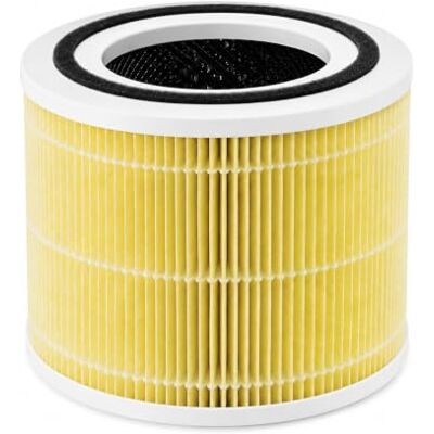 Levoit Genuine Pet Allergy Filter for Core 300 & Core 300S, Yellow 3-in-1 HEPA Filtration, High-Efficiency Activated Carbon, Helps Capture Pet Hair & Allergens Levoit Genuine Pet Allergy Filter for Core 300 & Core 300S, Yellow 3-in-1 HEPA Filtration, High-Efficiency Activated Carbon, Helps Capture Pet Hair & Allergens